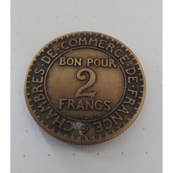 2 Francs Chambre de Commerce - Taille 50 à 56 - Revers